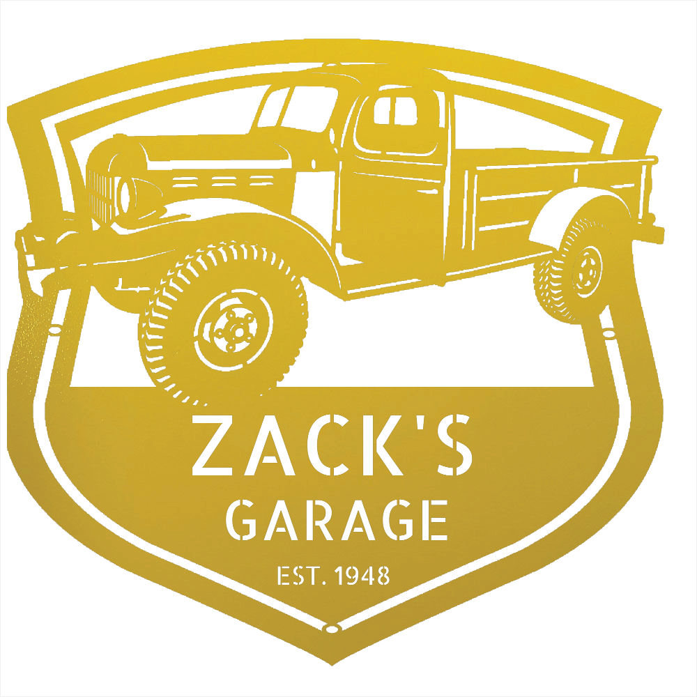 Steel Sign Yellow / 12 Power Wagon Dodge 1948