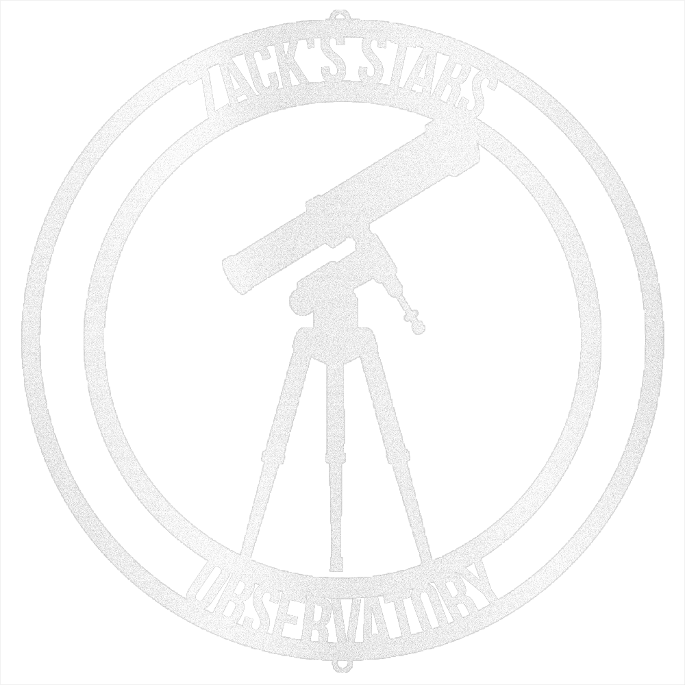 White / 12 Telescope Observatory Metal Sign