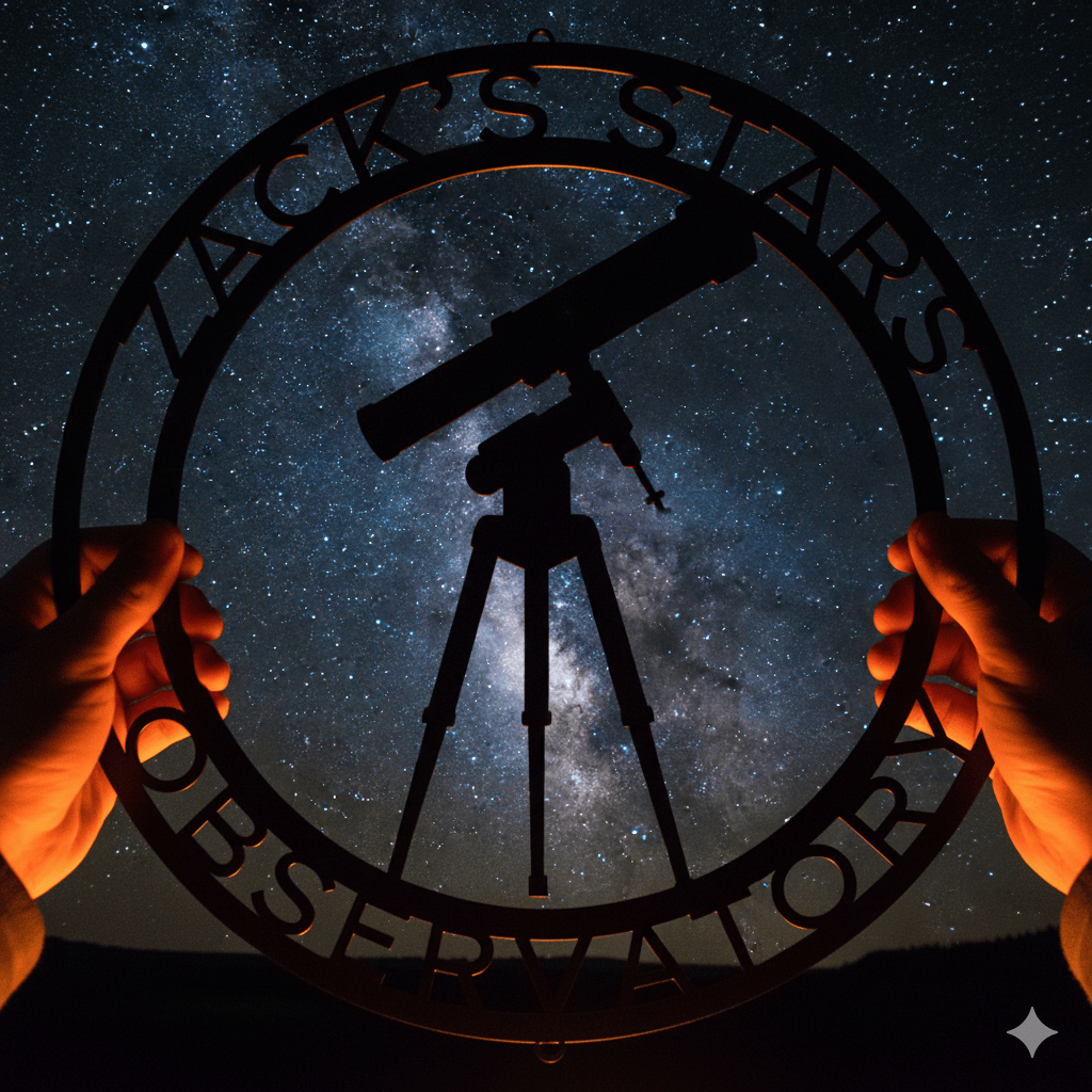 Telescope Observatory Metal Sign