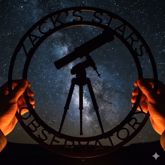 Telescope Observatory Metal Sign