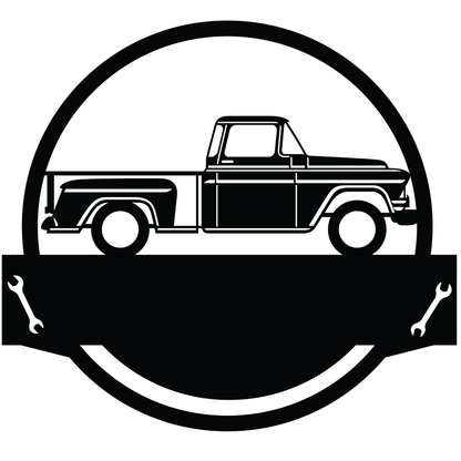 Wall Art 1955 GMC Pickup  Monogram Wall Art