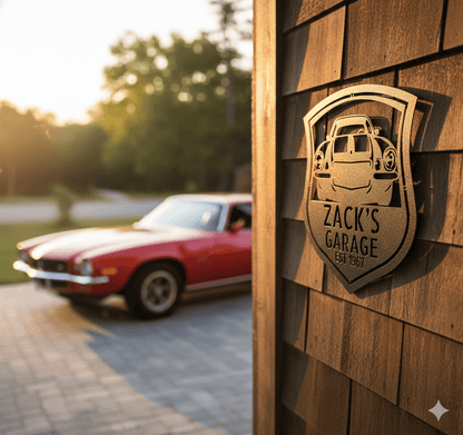 Wall Art 1970 Camaro Garage Sign – Personalized Metal Car
