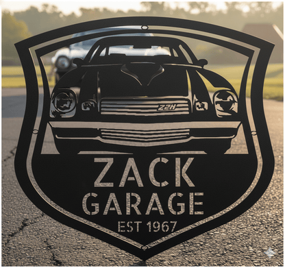 Wall Art Black / 12 Inch 1978 Chevrolet Camaro z28