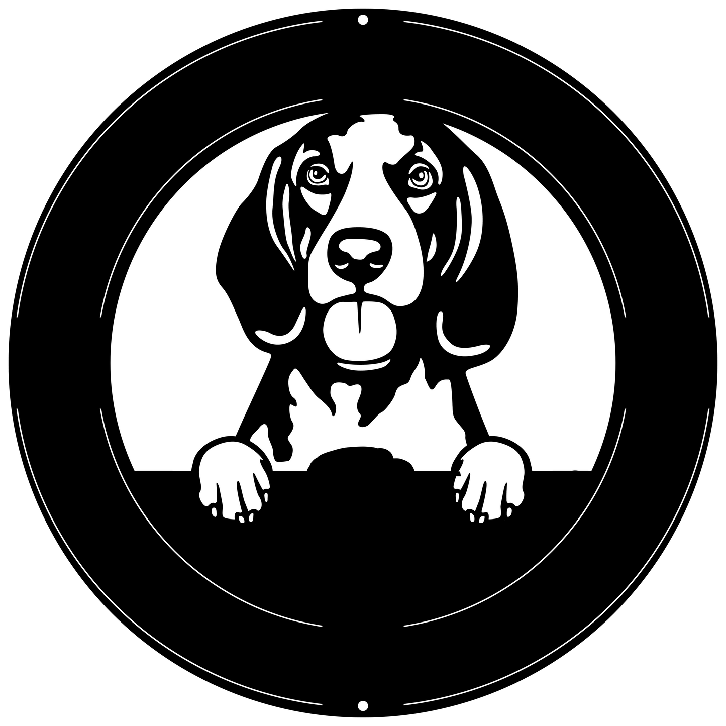 Wall Art AMERICAN ENGLISH COONHOUNDS Dog Metal Sign