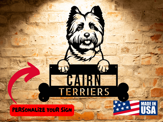 Wall Art Cairn Terrier Dog Sign
