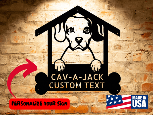 Wall Art Cav-A-Jack Dog Sign