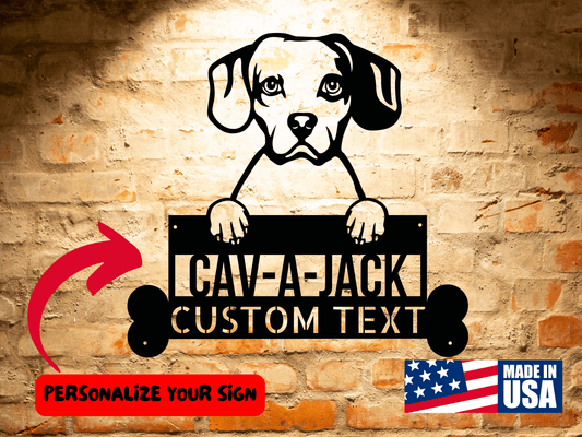 Wall Art Cav-A-Jack Dog Sign