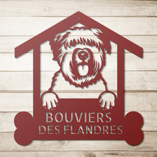 Wall Art Custom Bouvier des Flandres Metal Sign