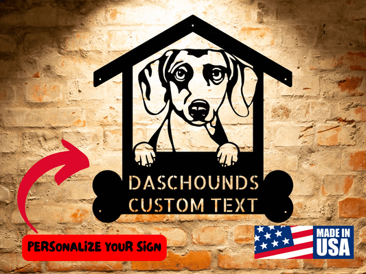 Wall Art Dachshund Dog Sign