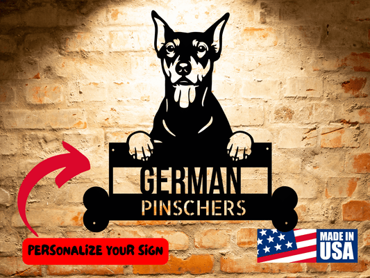 Wall Art German Pinscher Metal Sign