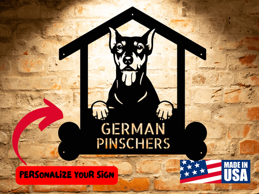 Wall Art German Pinschers Dog Sign