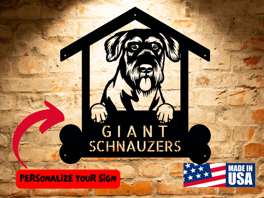 Wall Art Giant Schnauzer Dog Sign