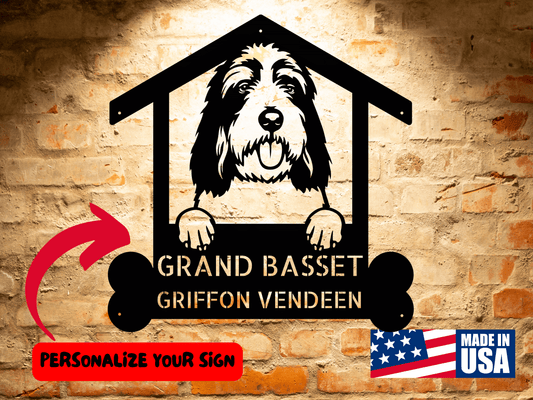 Wall Art GRAND BASSET GRIFFON Dog Sign