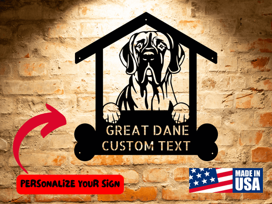 Wall Art GREAT DANE Dog Sign