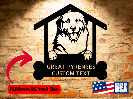 Wall Art GREAT PYRENEES Dog Sign