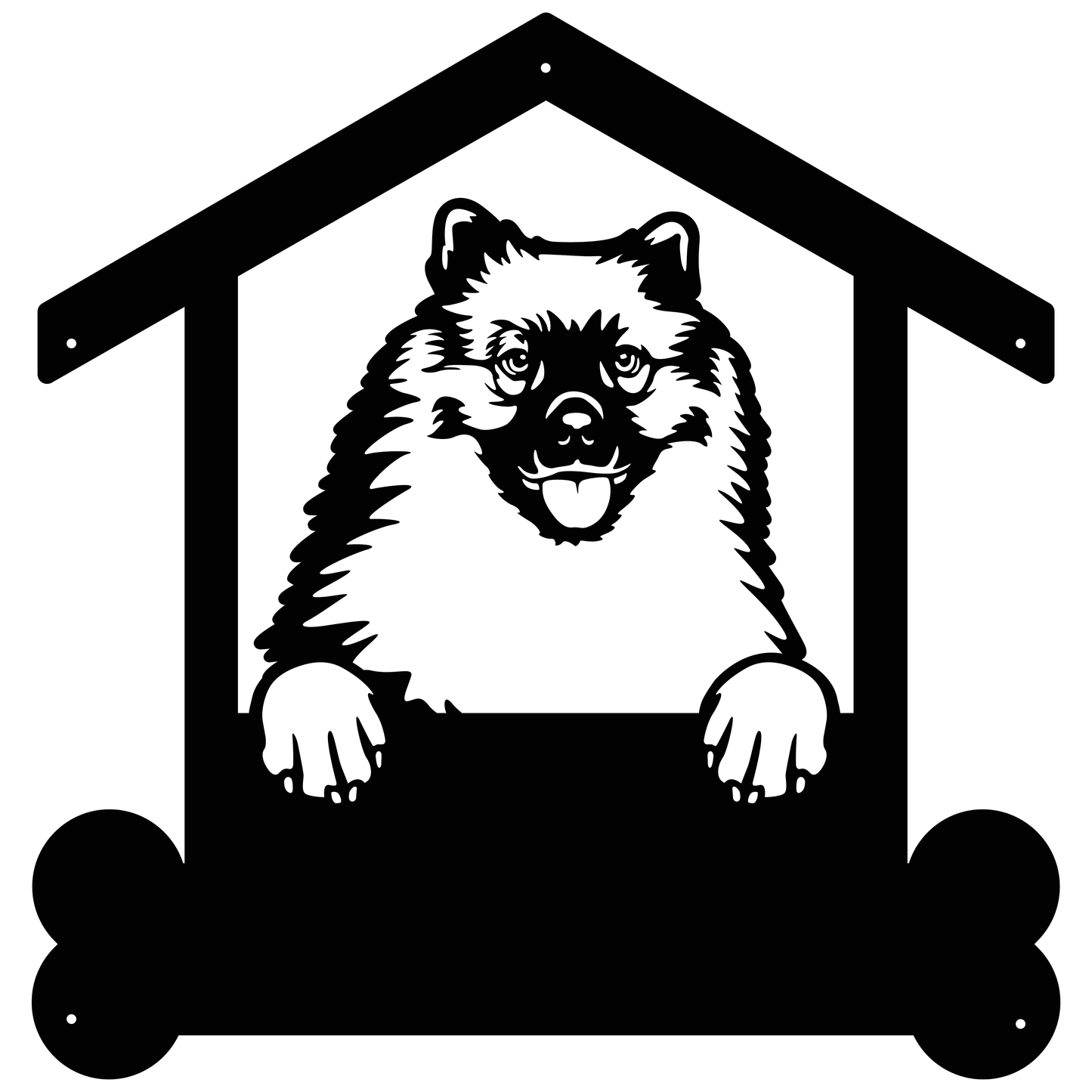 Wall Art Keeshonden Dog Sign