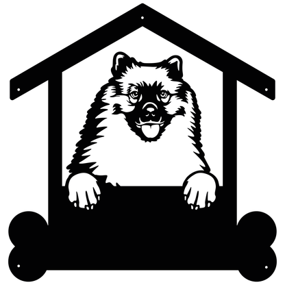 Wall Art Keeshonden Dog Sign