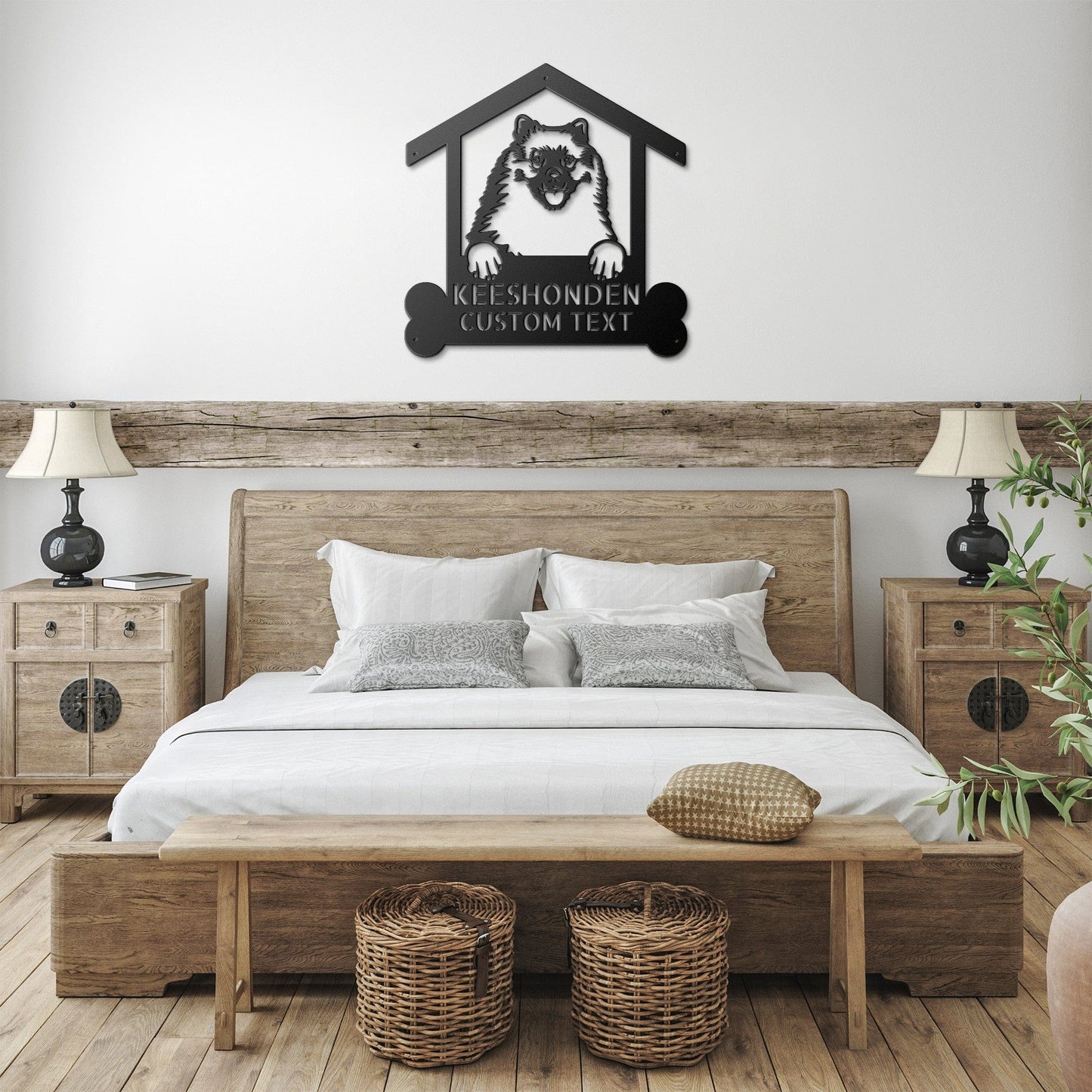 Wall Art Keeshonden Dog Sign