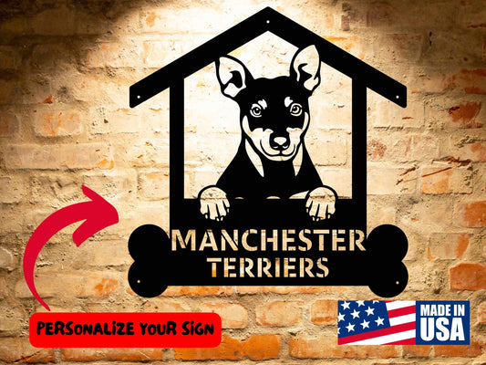 Wall Art Manchester Terriers Dog Sign