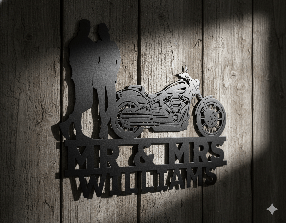 Wall Art Mr&Mrs Harley-Davidson couple SET 11