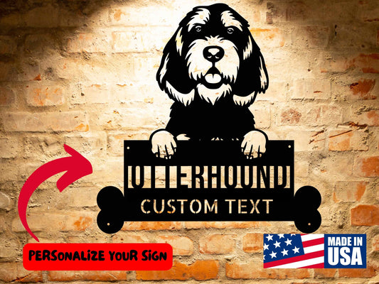 Wall Art Otterhound Dog Sign