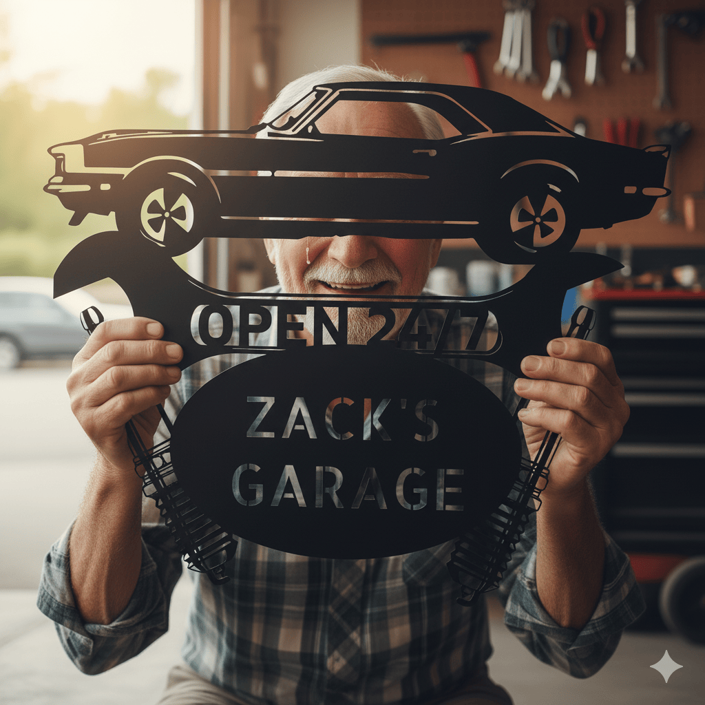 Wall Art Personalized 1967 Camaro Garage Sign – Custom Metal Wall Art for Car Lovers