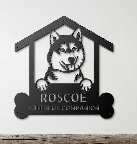 Wall Art SIBERIAN HUSKY  Dog Sign