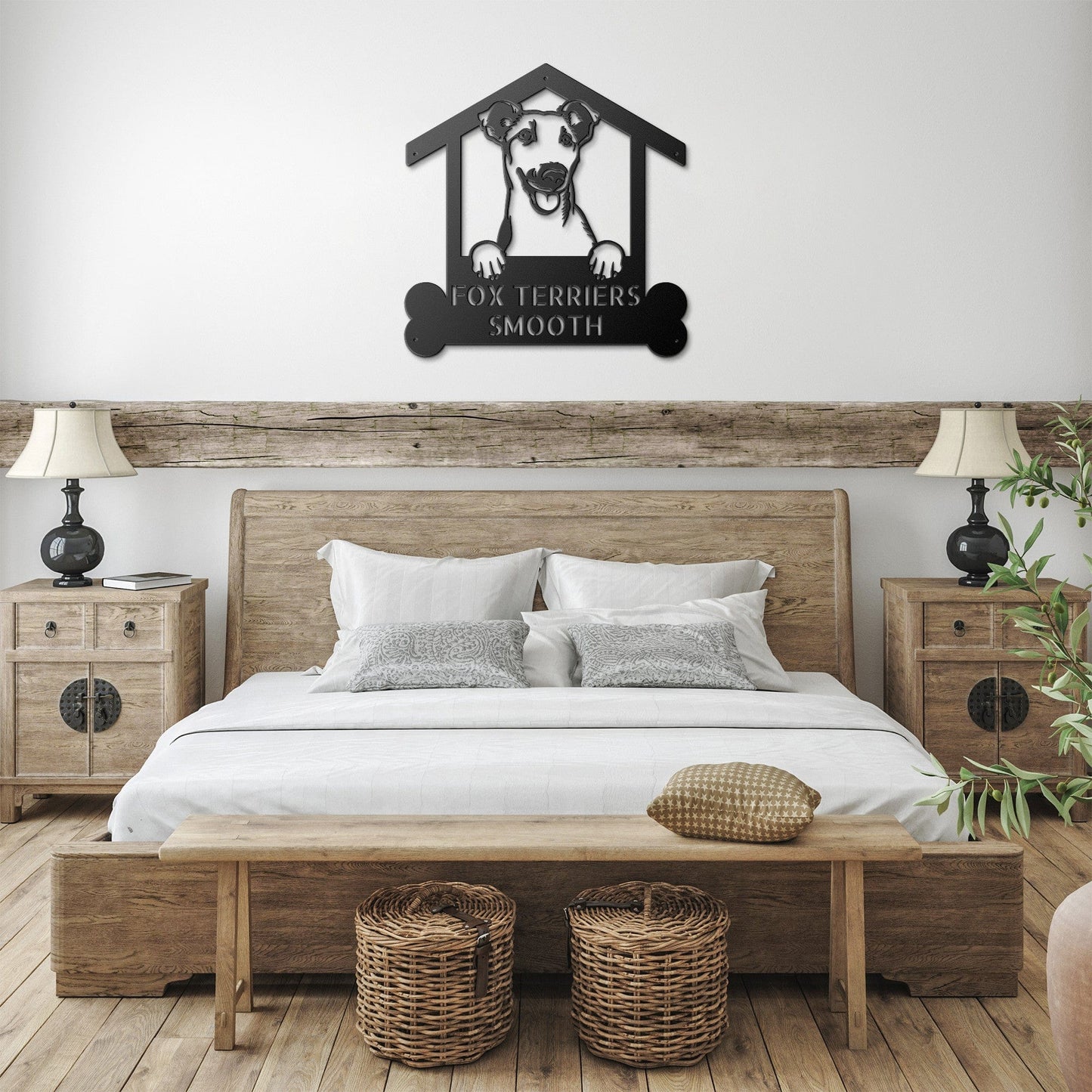Wall Art Smooth Fox Terriers Dog Sign