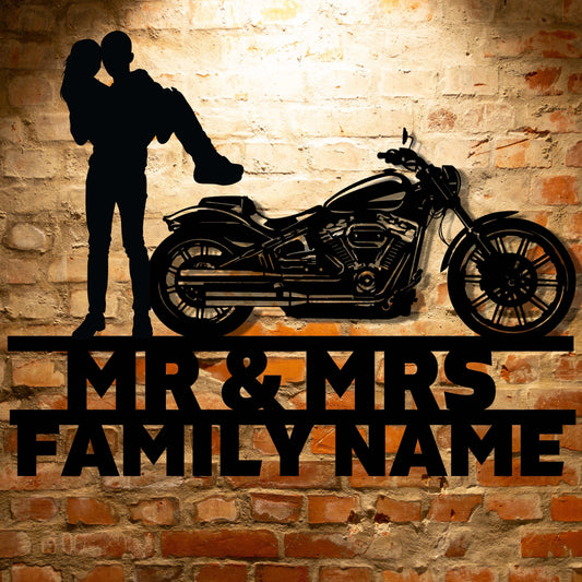 Metal Family Wall Art, Elegant Family Sign Decor