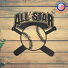 All-Star - Metal Sign svg cut file featuring Unique Metal Art Gifts and Custom Handmade Designs.