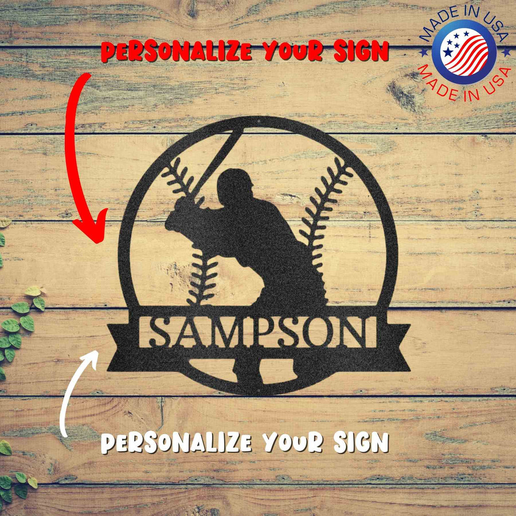 A personalized Metal Wall Art Decor with the name Sampson.