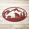 Personalized Bear Cub Steel Sign Wall Décor with Monogram Garage Decor.