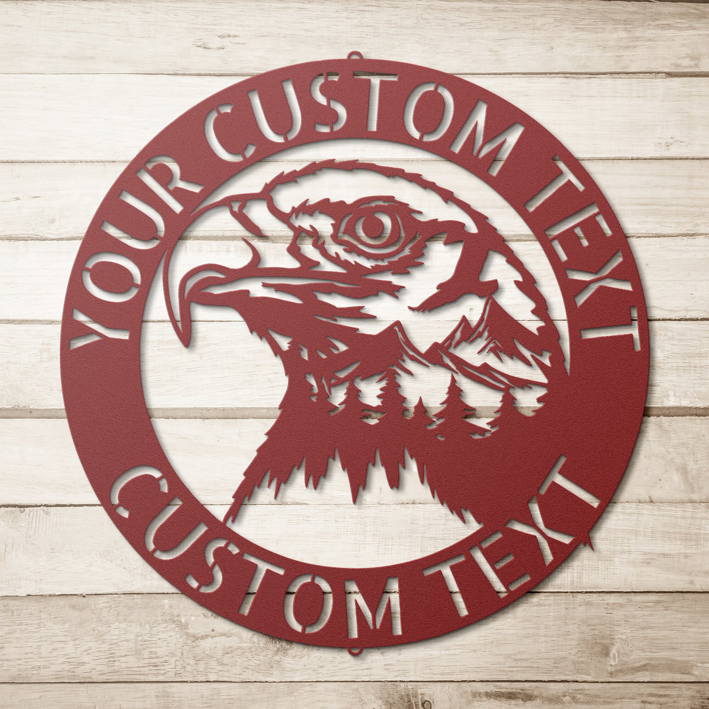 Custom EAGLE HEAD SIGN - Personalized Family Signs.