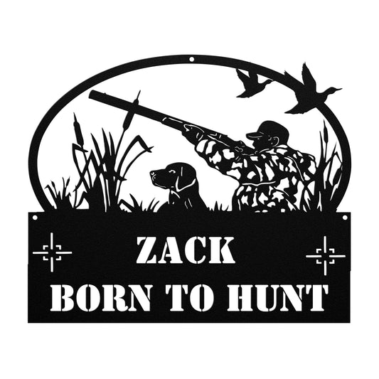 a black and white silhouette of a hunter and his dog