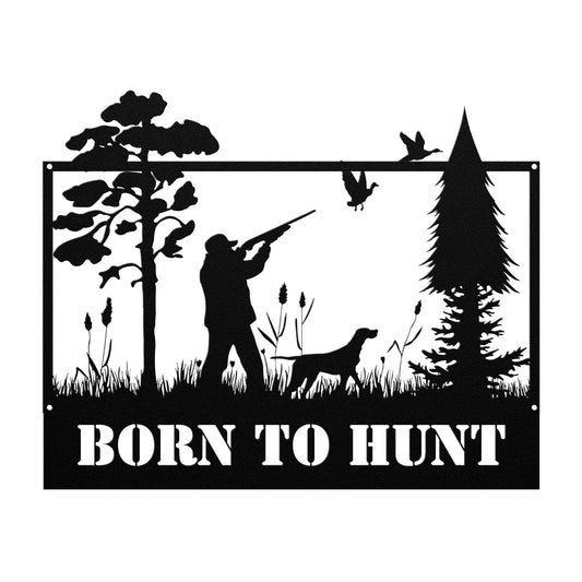 a silhouette of a hunter and his dog