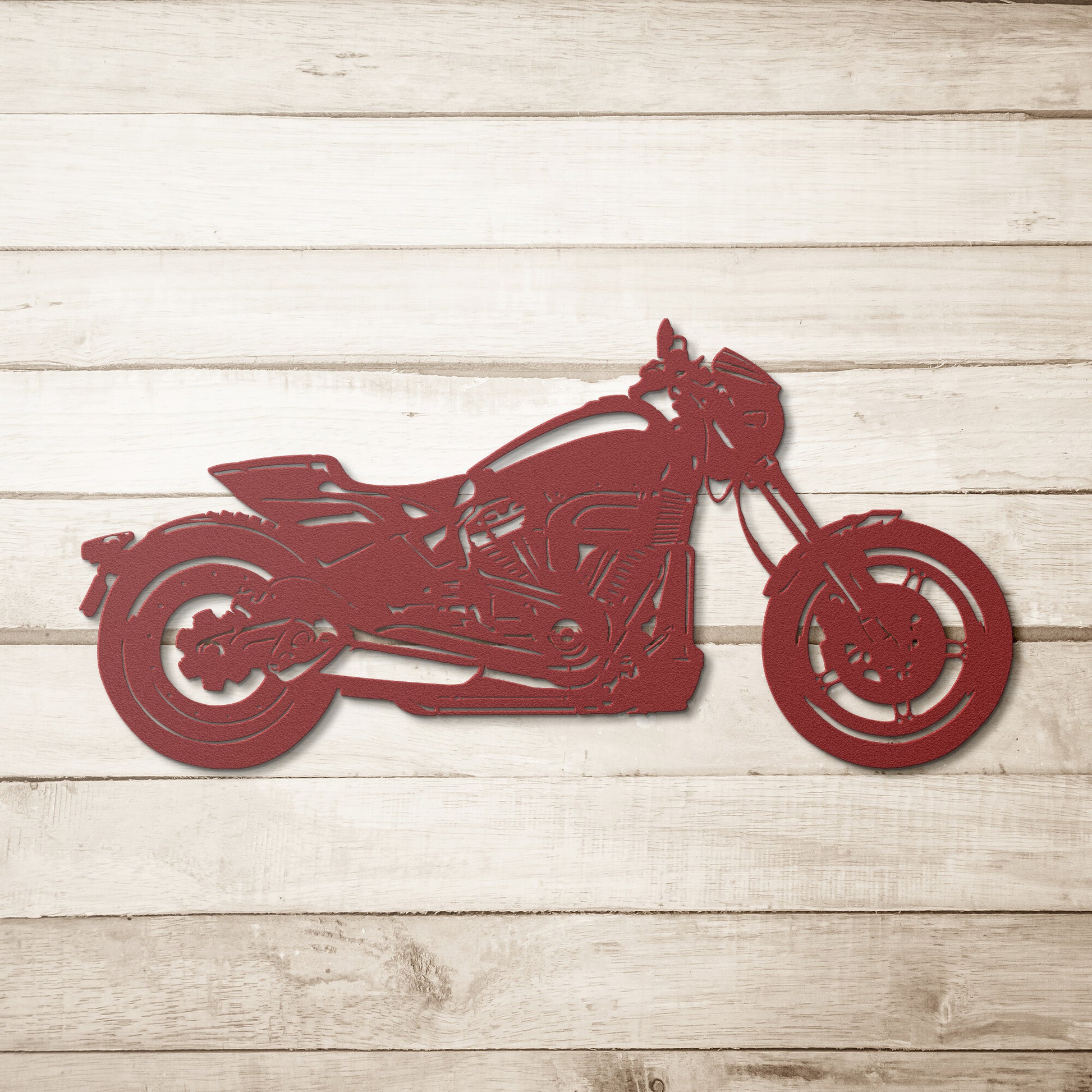 Custom Handmade Harley Davidson FXDR Steel Monogram motorcycle wall art.