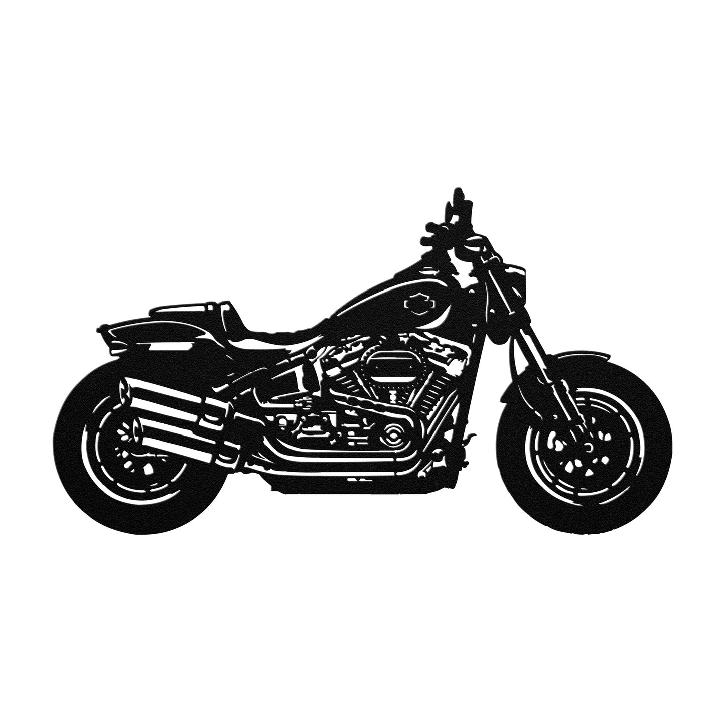 Harley Davidson FatBob 114 Hero - Unique Metal Art Gifts Motorcycle Metal Sign.