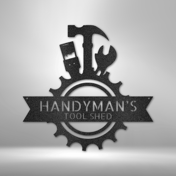 Custom Handmade Steel Monogram - Durable Outdoor Metal Sign.