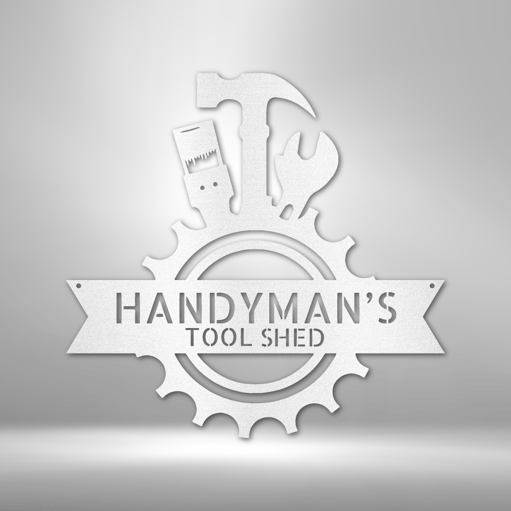 Custom Handmade Steel Monogram - Durable Outdoor Metal Sign.