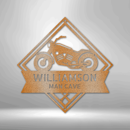 Williamson Retro Garage Personalized Monogram - Steel Sign.