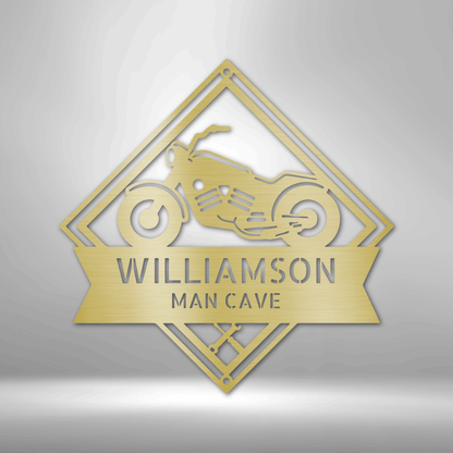 Williamson Retro Garage Personalized Monogram - Steel Sign.