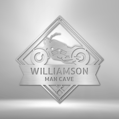 Williamson Retro Garage Personalized Monogram - Steel Sign.