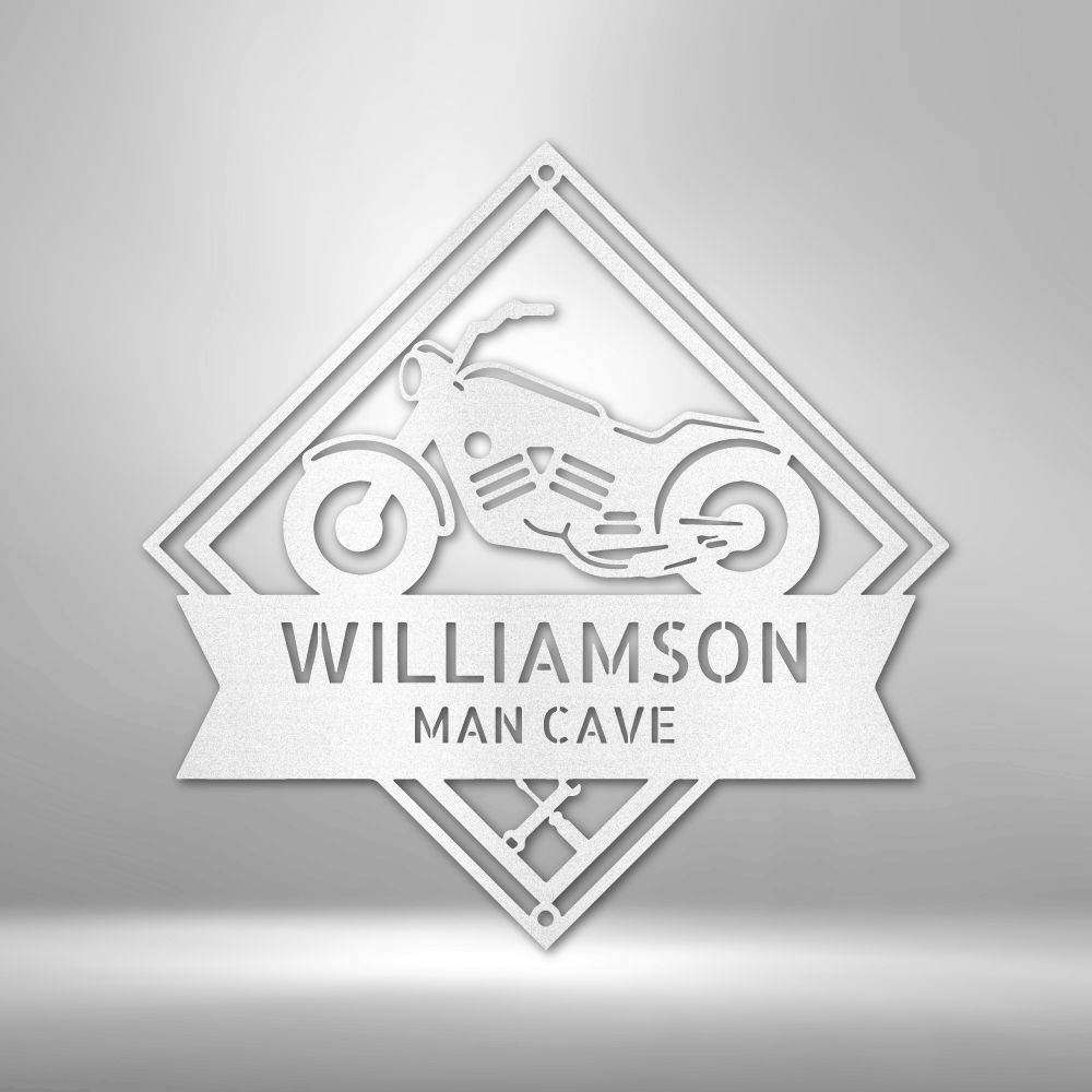 Williamson Retro Garage Personalized Monogram - Steel Sign.