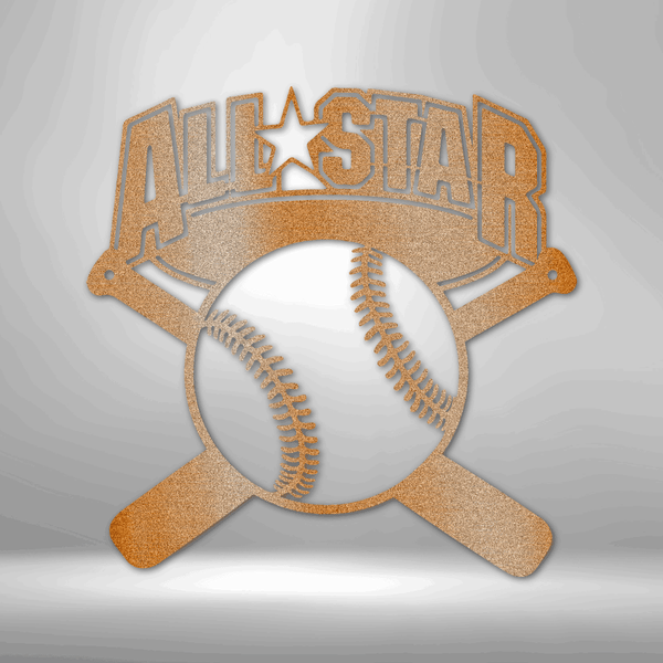 All-Star - Metal Sign svg cut file featuring Unique Metal Art Gifts and Custom Handmade Designs.