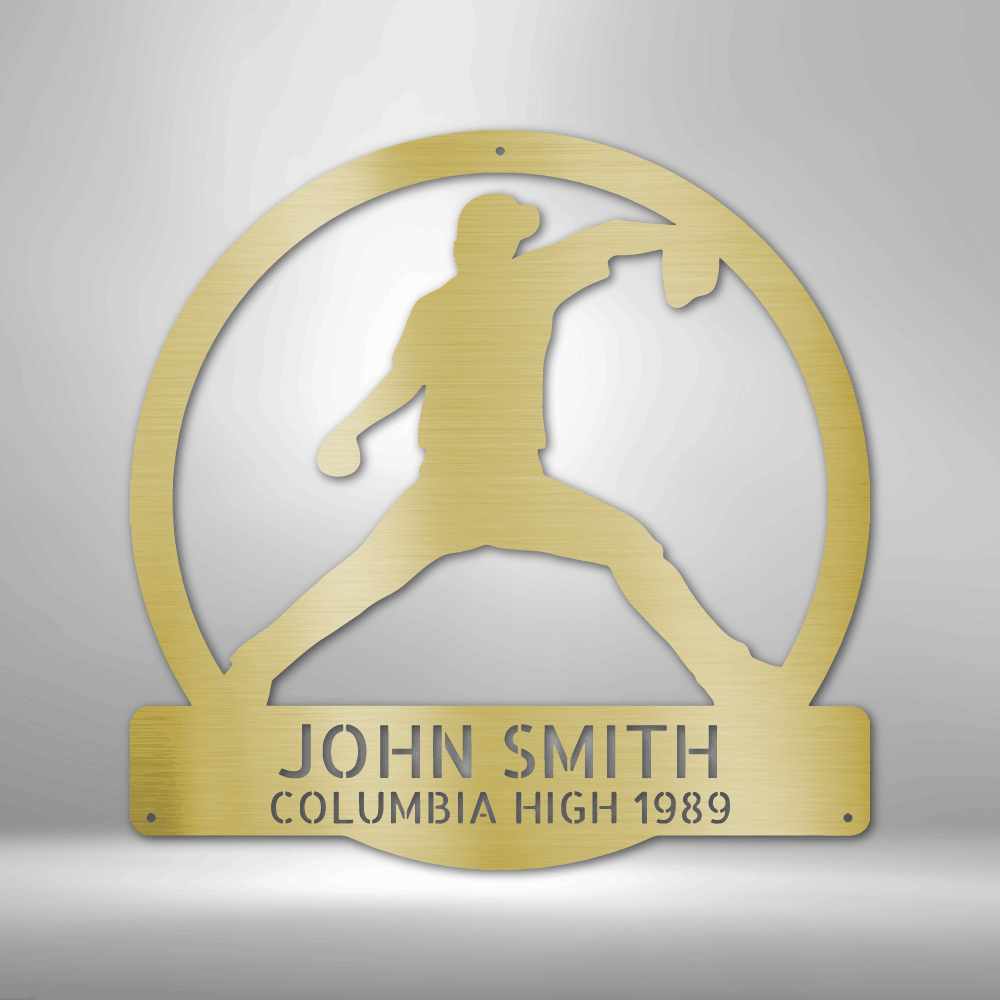 A durable outdoor metal sign personalized with the name John Smith, perfect for wall art decor.