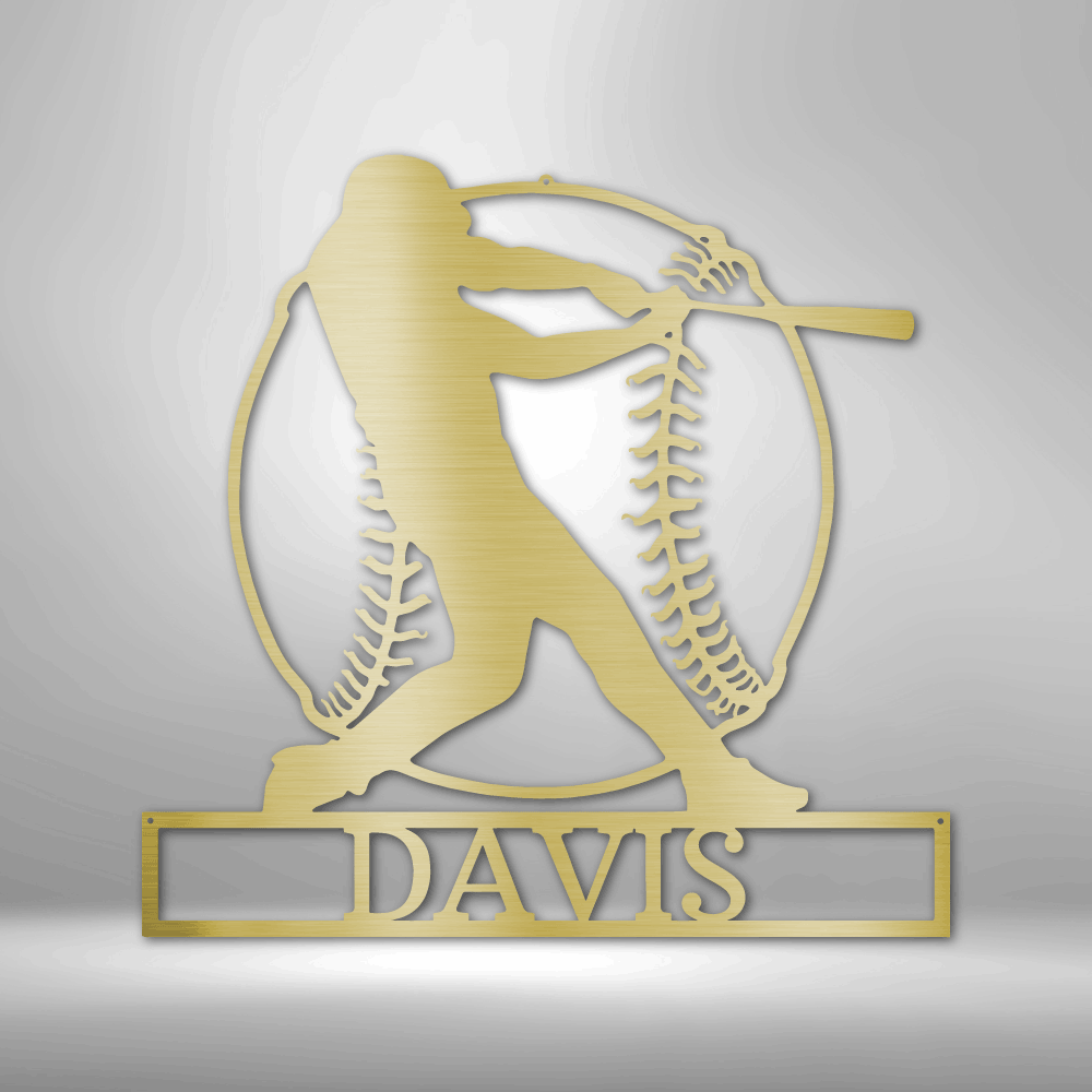 A durable personalized Metal Sign with the name Davis for outdoor wall art decor.