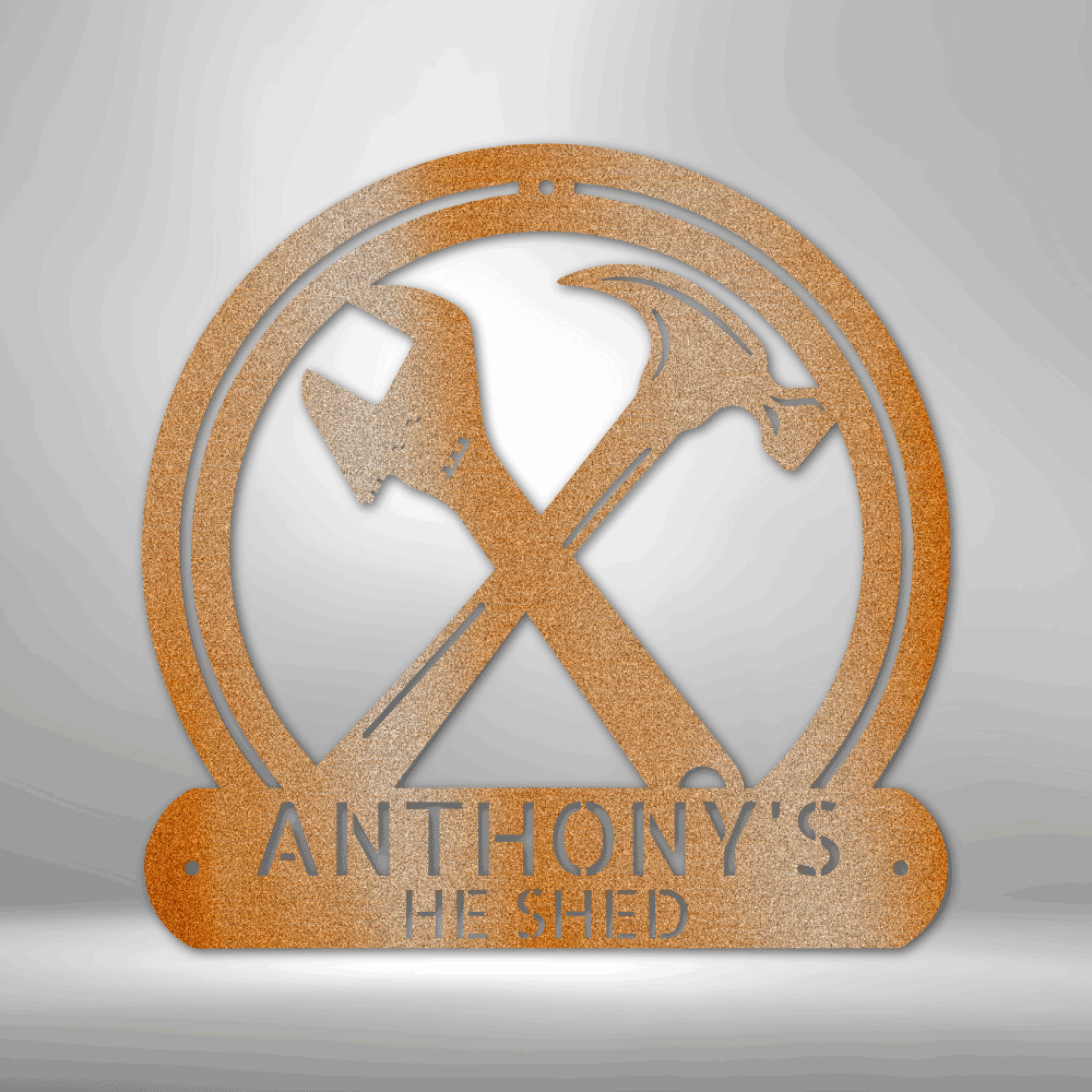 Anthony's PERSONALIZED Crafty Monogram - Durable Steel Sign.