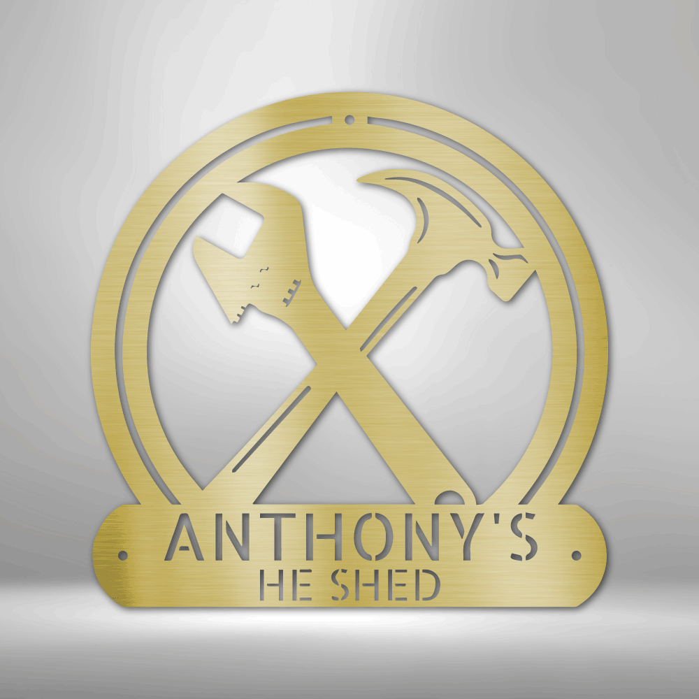 Anthony's PERSONALIZED Crafty Monogram - Durable Steel Sign.