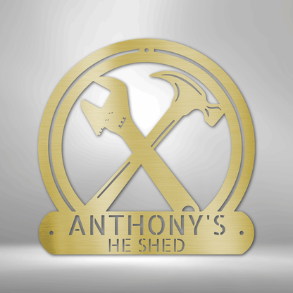 Anthony's PERSONALIZED Crafty Monogram - Durable Steel Sign.