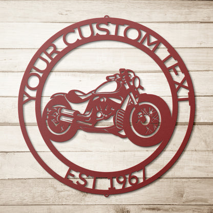 A wooden sign with a Mechanic Metal Wall Art, Personalized Garage Signs on it.